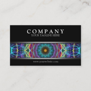 Carte De Visite Mandala multicolore moderne