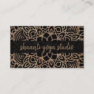 Carte De Visite Mandala Professional en bronze tendance