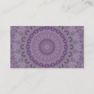 Carte De Visite Mandala Rêve à l'aquarelle dans des nuances de pou
