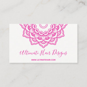 Carte De Visite Mandala rose