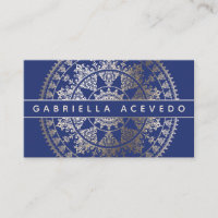 Mandala solaire élégant Businesscards - couleur