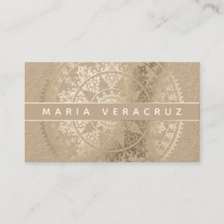 Carte De Visite Mandala solaire élégant Businesscards - couleur