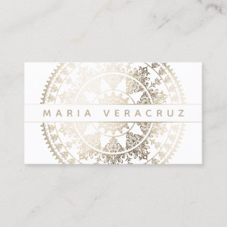 Carte De Visite Mandala solaire élégant Businesscards - couleur