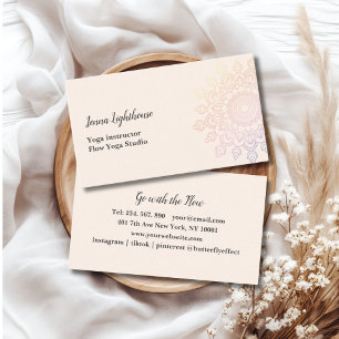 carte de visite mandala spécifique client