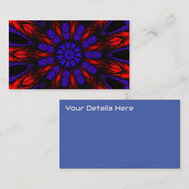 Carte De Visite Mandala Sud-Ouest Hippie Boho Chic Bohemian (Devant / Derrière)