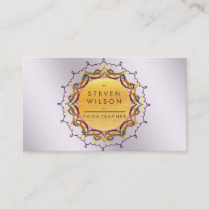 Carte De Visite Mandala Yoga Méditation Santé Massage holistique
