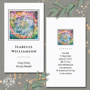 Carte De Visite Mandala Zen Reiki Yoga Massage Sacré Spirituel