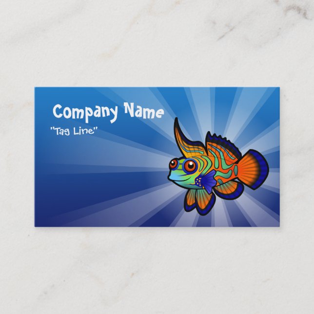 Carte De Visite Mandarin cartoon / Poisson dragon (Devant)
