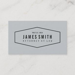 Carte De Visite Mandataire professionnelle grise de glacier rétro