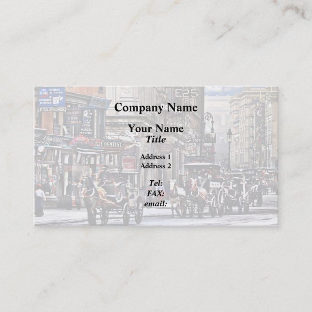 Carte De Visite Manhattan NY – Long Acre Square New York c1905 (Devant)