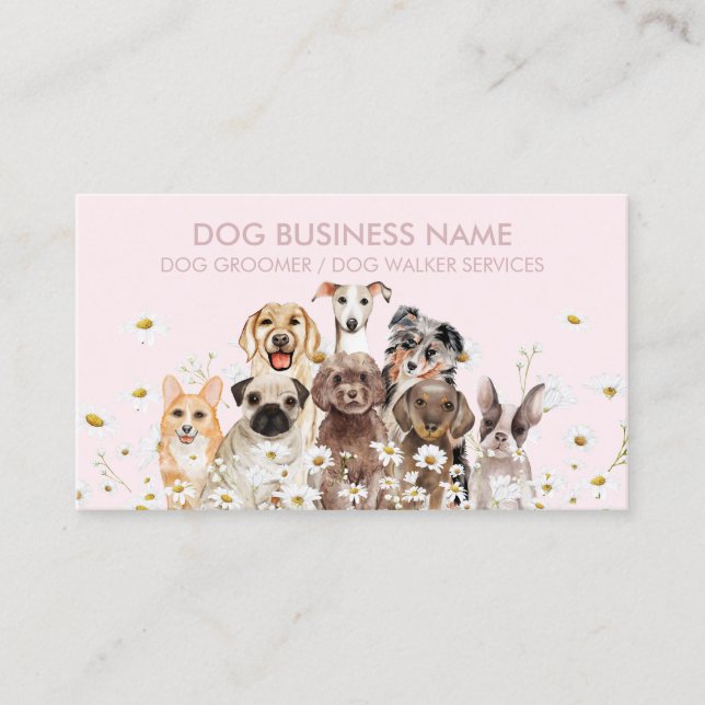 Carte De Visite Manipulation de chiens à faible stress (Devant)