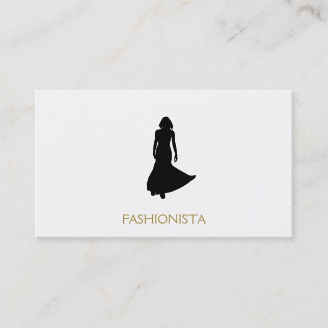 Carte De Visite Mannequin de mode (Devant)
