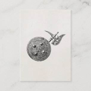 Carte De Visite Manteau d'arme médiévale d'armure de bouclier de