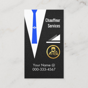 Carte De Visite Manteau de Chauffeur Veste Conduite Limo