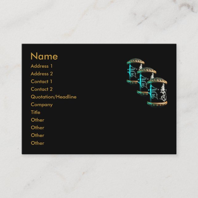 Carte de visite mantra (Devant)