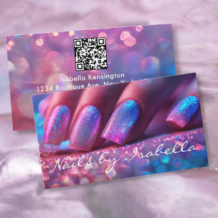 Carte De Visite Manucure ou code professionnel pour l'artiste du c