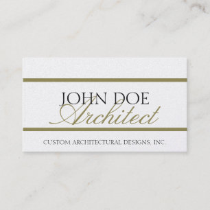 Carte De Visite Manuscrit d'architecture d'architecte - en-tête d