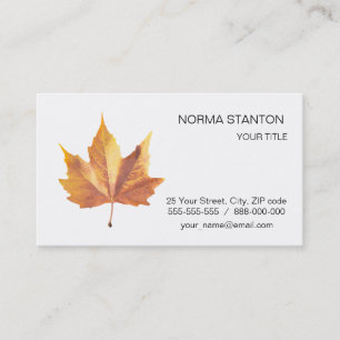 Carte De Visite Maple autumn