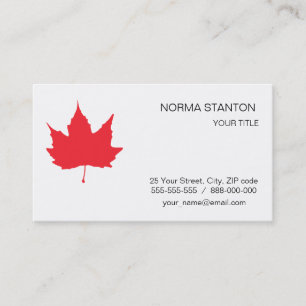 Carte De Visite Maple autumn