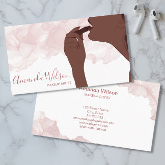 Carte De Visite Maquillage Artiste Beauté Salon Parties scintillan