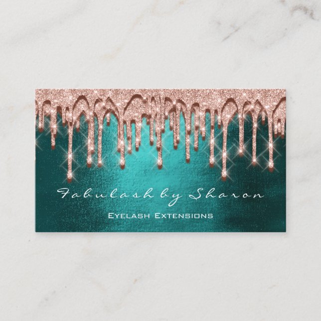 Carte De Visite Maquillage Artiste Cheveux 3D perches effet Rose n (Devant)