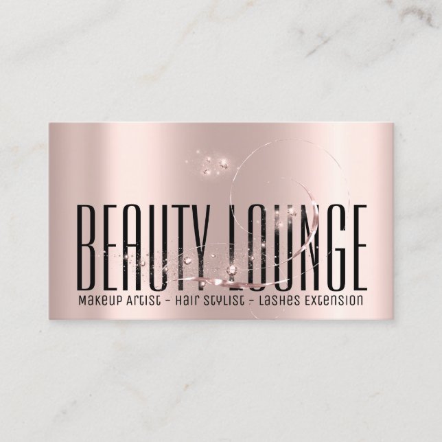 Carte De Visite Maquillage Artiste Cheveux Eyelash Rose de cire Pr (Devant)