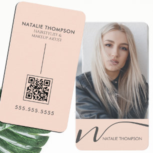 Carte De Visite Maquillage Artiste Coiffeur Nail Tech Beauté Salon