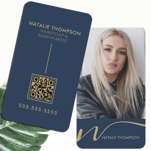 Carte De Visite Maquillage Artiste Coiffeur Nail Tech Beauté Salon