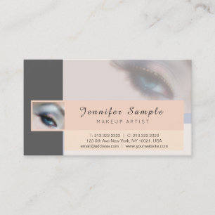 Carte De Visite Maquillage Artiste Cosmetologue Finition Silk Luxe