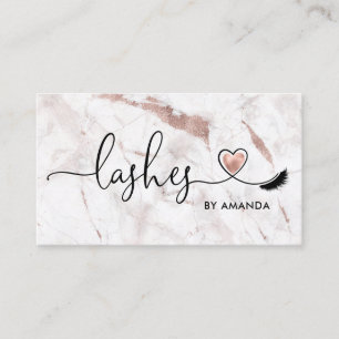 Carte De Visite Maquillage Artiste Eyebrow Eyes Lashes Coeur