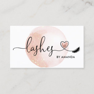 Carte De Visite Maquillage Artiste Eyebrow Eyes Lashes Coeur