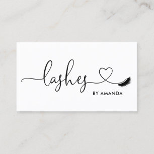 Carte De Visite Maquillage Artiste Eyebrow Eyes Lashes Coeur