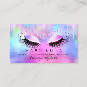 Carte De Visite Maquillage Artiste Eyebrow Lash Lash Drivers Unico