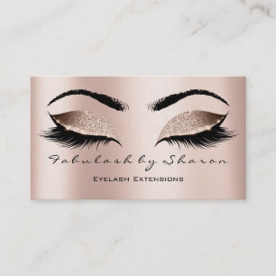Carte De Visite Maquillage Artiste Eyebrow Lashes Extensi Parties
