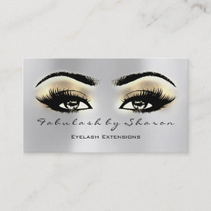 Carte De Visite Maquillage Artiste Eyebrow Lashes Extension Or Bro