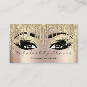 Carte De Visite Maquillage Artiste Eyebrow Lashes Parties scintill