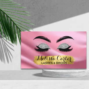 Carte De Visite Maquillage Artiste Eyelash Extensions Lashes Brows