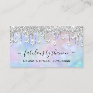Carte De Visite Maquillage Artiste Eyelash Lashes Holographique Di