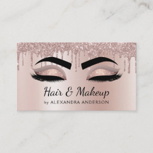 Carte De Visite Maquillage Artiste Eyelash Lashes Parties scintill