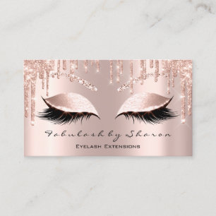 Carte De Visite Maquillage Artiste Eyes Lashes Parties scintillant