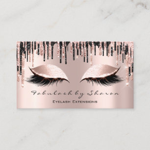 Carte De Visite Maquillage Artiste Eyes Lashes Parties scintillant