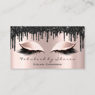 Carte De Visite Maquillage Artiste Eyes Lashes Parties scintillant