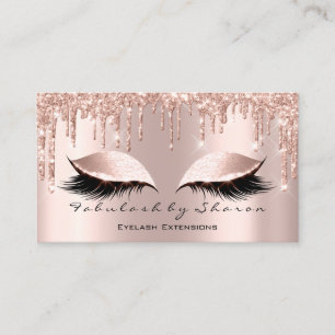 Carte De Visite Maquillage Artiste Eyes Lashes Parties scintillant