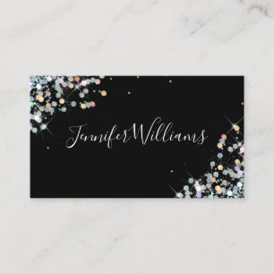 Carte De Visite Maquillage Artiste Holographique Parties scintilla