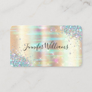 Carte De Visite Maquillage Artiste Holographique Parties scintilla
