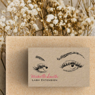 Carte De Visite Maquillage Artiste Lashes Brows Black White Qr Cod