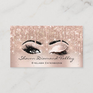 Carte De Visite Maquillage Artiste Lashes Drives OUVERT OEIL FERMÉ