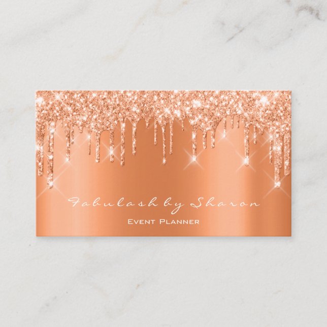 Carte De Visite Maquillage Artiste Lashes Parties scintillant Blog (Devant)