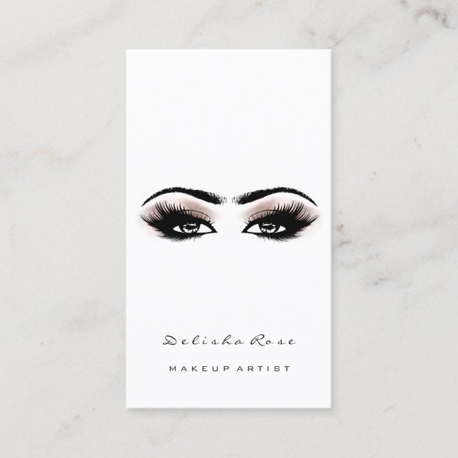 Carte De Visite Maquillage Artiste Lashes Parties scintillant sour (Devant)