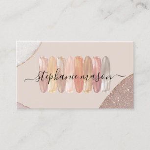 Carte De Visite Maquillage Artiste Nuances Moderne Glitterie